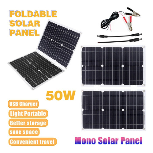 Kit De Panel Solar 50w Regulador De 50a Inversor 3000w 110v