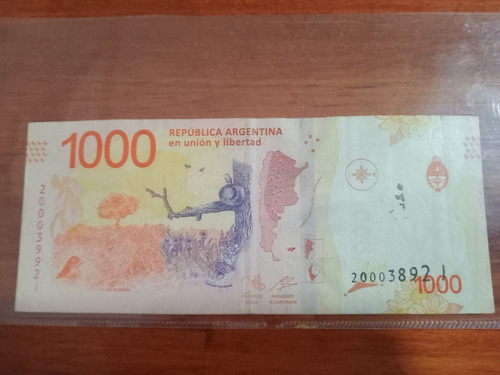 Billete De 1000 $. Con Error Y Doble Numeracion. Mira!!!!