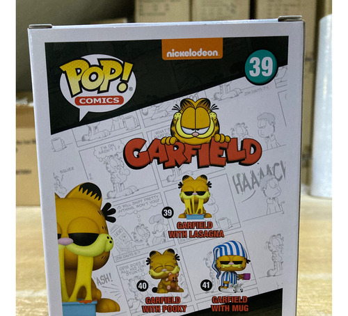 Garfield Con Lasaña 39 Odie Funko Pop Original Nuevo