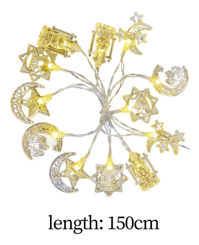 Ramadán Cuerdas De Luz, Luz De Hadas, Luz De , 150cm 10led