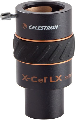 Celestron 93428 X-cel Lx Lente Barlow 3x De 1 25 Pulgadas  N