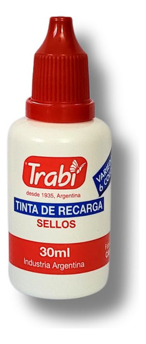 Tinta Trabi De Recarga Para Sellos - Rojo 30ml