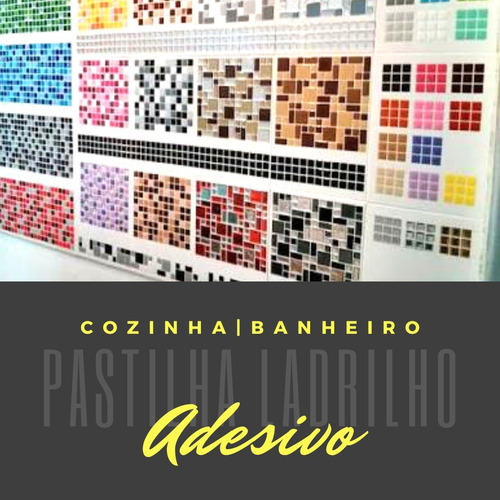 Adesivos Pastilhas Decorativas Sala Cozinha Quarto | 100 Und