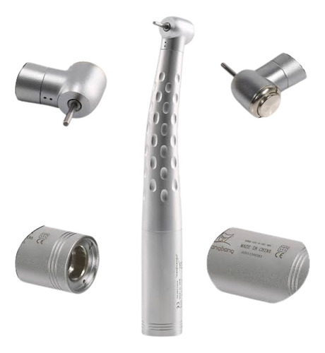 Pieza De Mano Dental Alta Velocidad Push Button Being Color Plateado