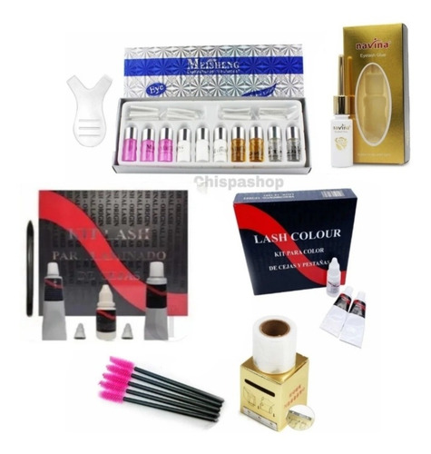 Kit Meisheng+kit Laminado De Cejas+kit Tinte Ceja Y Pest