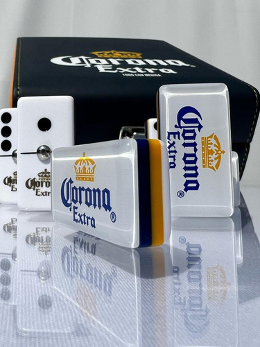 Casino Corona Extra Blanco Domino, Cubilete, 2 Mazos Baraja