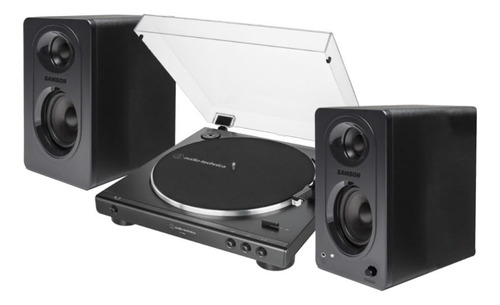 Audio-technica At-lp60x-bk Con Altavoces Microlab Pro1