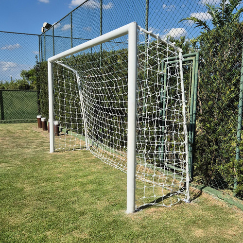 Par De Rede Para Trave De Gol Society Suiço 5mts Fio 8 Nylon