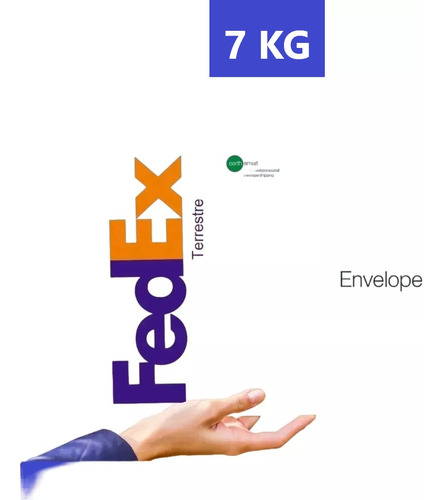 Guías Prepagadas Fisicas Fedex 7 Kg Terrestre 20 Piezas Sfn