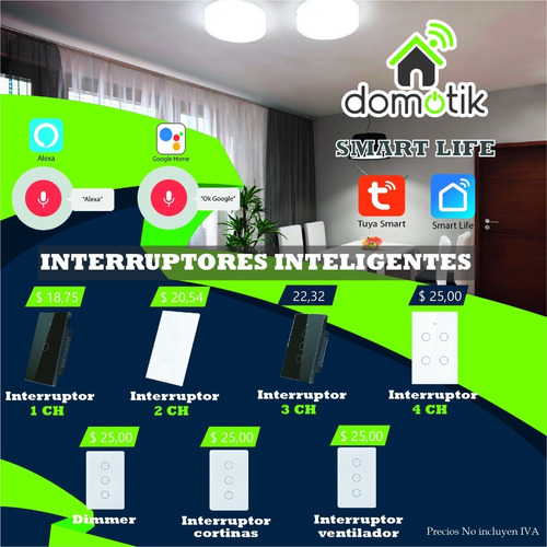 Interruptor Inteligente Touch Wifi Tuya Smart Home