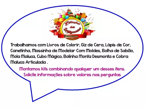 10 Livrinhos Colorir Canetinha Cobrinha Maluca Lembrancinhas