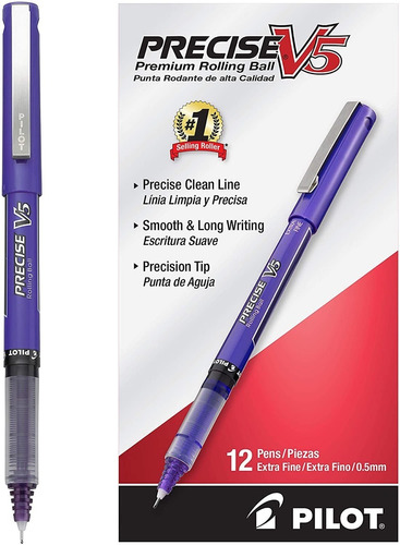 12 Plumas Pilot Bolígrafo Precise V5 Tinta Liquida Extrafino