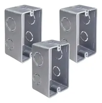 Comprar 3 Chalupa Plástico 4x2 Para Placa Contactos Apagadores