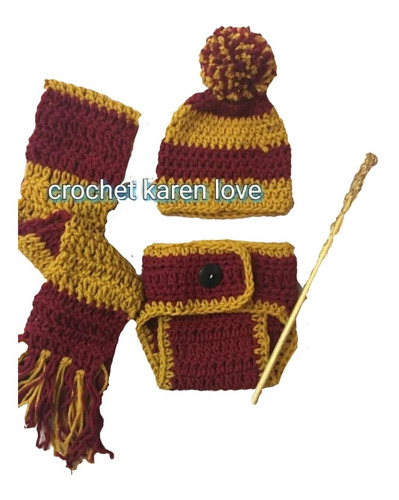 Gorro Y Calzoncito De Harry Potter Tejidos A Crochet