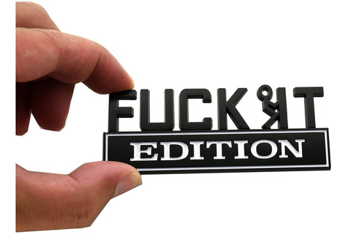 1 Calcomanía De Emblema Fuck-it Edition Con Letra F-it Guy 3