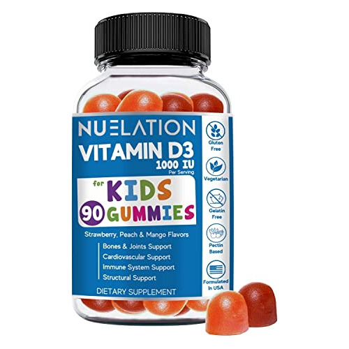 Nuelación Niños De Vitamina D Gummies (90 Días De Qmlpb