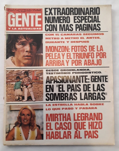 Revista Gente 481 - Monzon Mindine - Tragedia De Los Andes