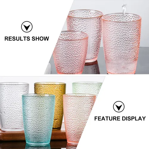 Taza De Agua Acrílica De Color Transparente, 5 Unidades, Taz