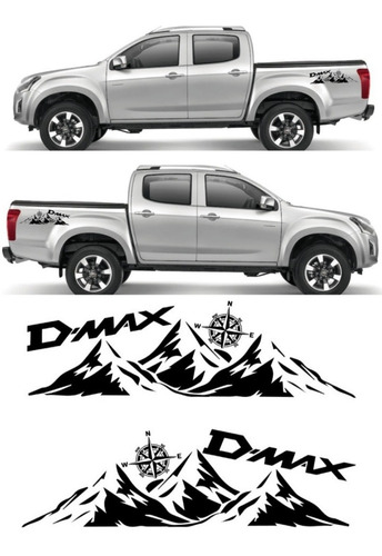 Adhesivo Chevrolet Dmax Montañas Pick Up