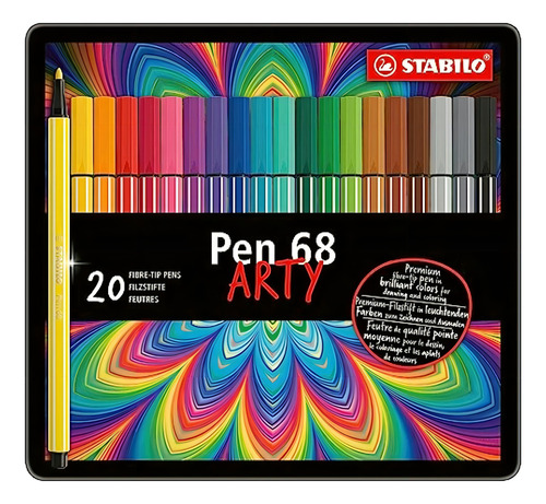 Stabilo 68 Rotuladores De Metal Fineliner (20 Unidades)