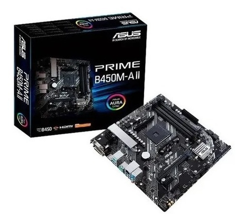 Mother Asus Prime B450m-a Ii Hdmi Aura Bios Actualizado 5ta