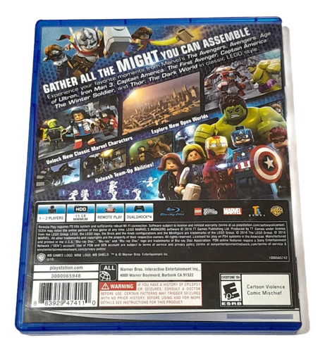 Lego Marvel Avengers Ps4 (Usado)
