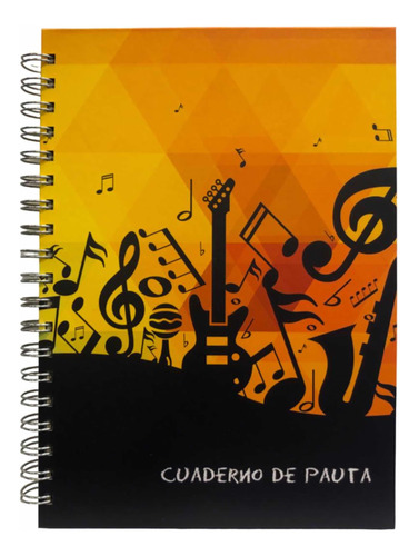 Cuaderno De Música A Pauta Completa 100hjs Tapa Dura