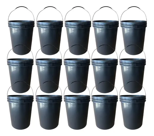 Cubo para pelotas de tenis, 15 unidades
