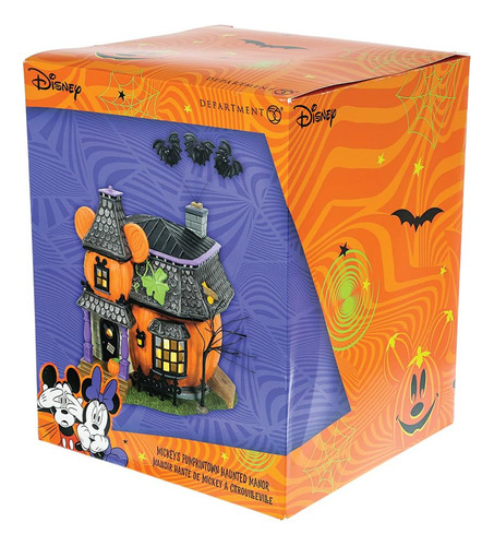 Casa Encantada Mickey Pumpkintown Para Halloween Multicolor