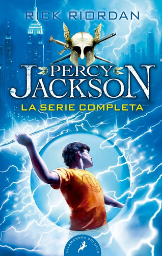 Saga Completa Percy Jackson (5 libros), de Rick Riordan. Editorial SALAMANDRA BOLSILLO, tapa blanda en español, 2021