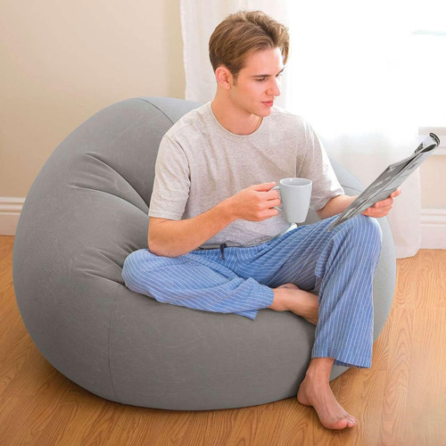 Sillon Puff Inflable Individual Interior Exterior 1.14 Mts Color Color Al Azar
