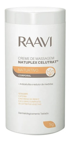 Creme De Massagem Natuplex Celutrat Corporal 1kg Raavi