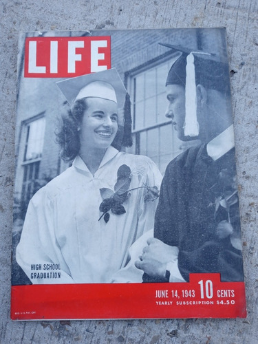 Revista Life 14/06/1943 Graduacion Bachillerato Vol.14 N.24