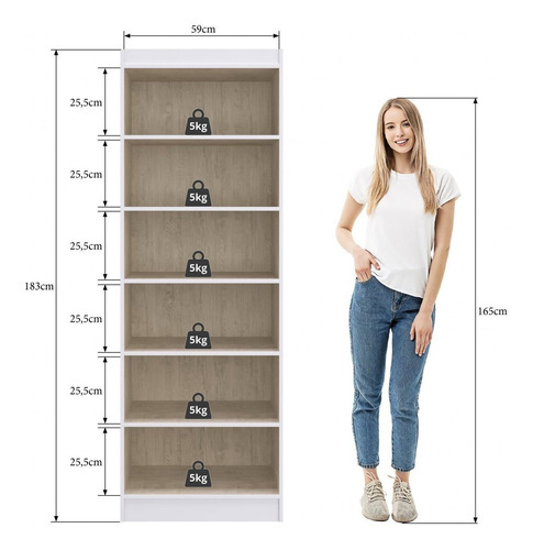 Imagem 4 de 4 de Armário Multiuso 2 Portas Mauí 4090 Móveis Doripel Dcwt