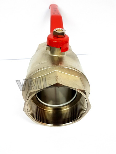 Valvula De Paso Llave Esferica Bronce 4 Pulgadas