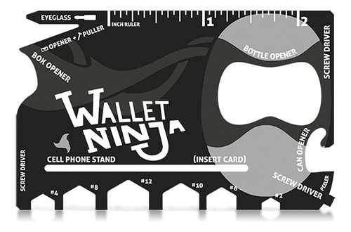 Tarjeta Wallet Ninja Multiuso Herramientas Portatil