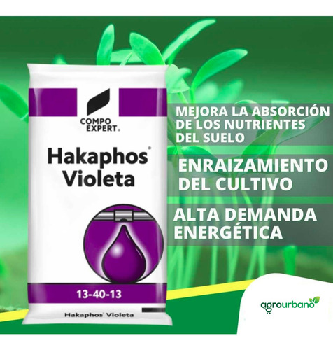Fertilizante Hakaphos Violeta 13-40-13 Inicio Enraizamiento