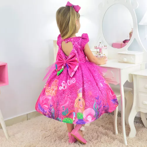 Vestido Barbie Sereia