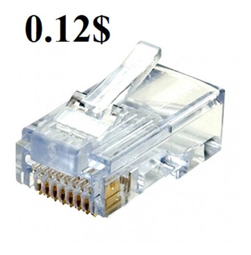 Conector Rj45 Internet Utp Redes Tv