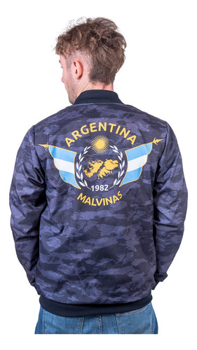 Imagen 3 de 5 de Campera Bomber Malvinas Argentinas Mod 25