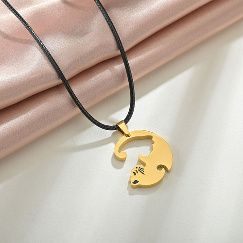 Imagen 6 de 10 de Collar Pareja Novios Gatos Corazon San Valentín Regalo Amor