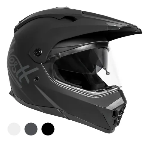 Casco tipo cross con visor hotsell