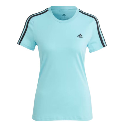 Camiseta adidas Feminina Essentials Slim 3 Listras