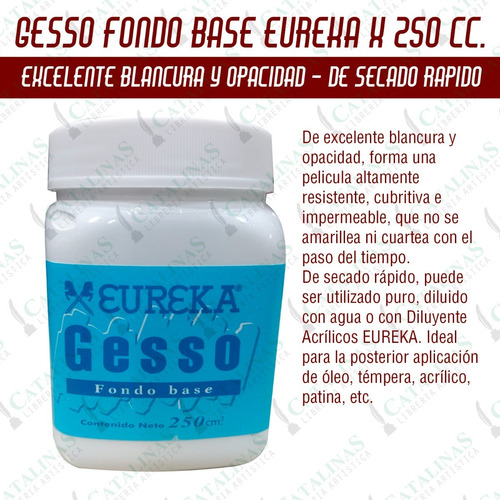 Eureka Gesso Fondo Base X 250 Cc Local  Microcentro