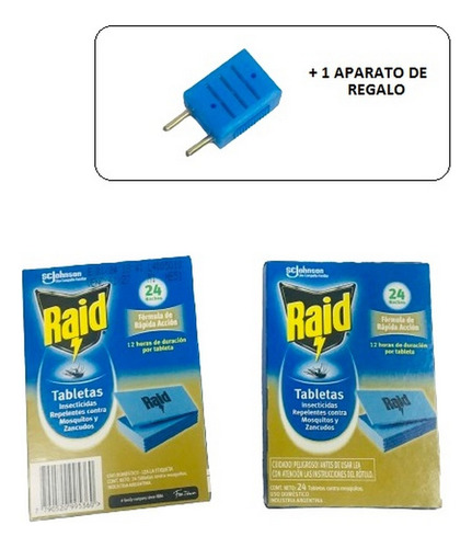 Raid Vape Tabletas Pack X 2 Cajas De 24 Unid Ar1 Rv12 Ellobo