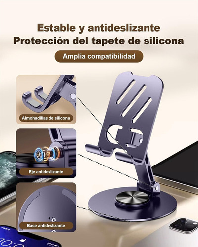 Soporte Para Celular, Universal Escritorio Soporte Ajustable