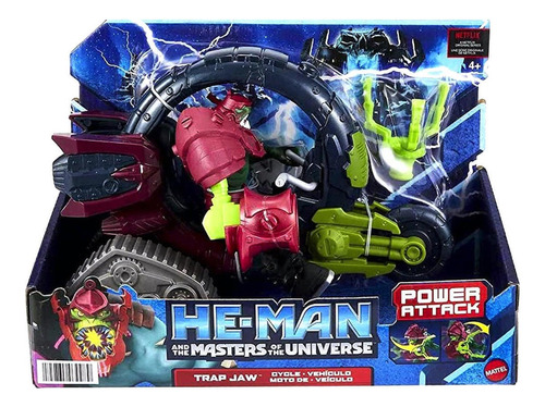 Trap Jaw Moto Vehiculo - Power Attack - He Man And The Maste