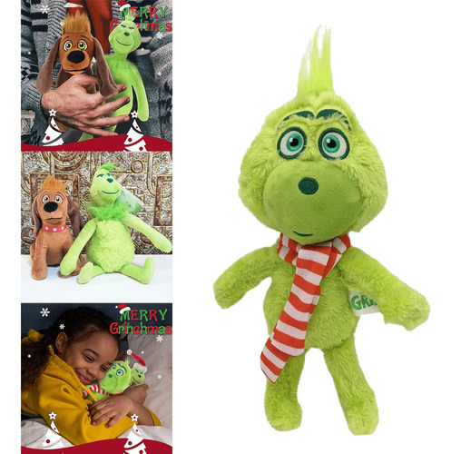 Muñeco De Peluche Verde Navideño Grinch, Adornos Navideños