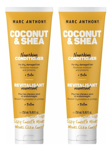 Hydrating Coconut Oil & Shea Butter Acondicionador 250ml 2pack Por Marc Anthony True Professional