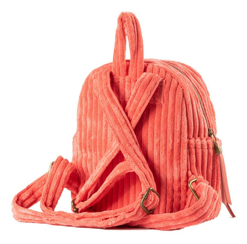 Mochilas Mujer Mochilas Xl Extra Large Flora Mochila Naranja Diseño de la tela Liso
